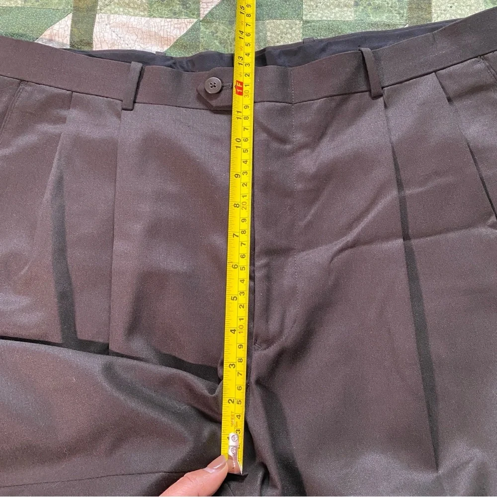 Alfani Wool Pants Trouser‎ Slacks Size 38x29L Black Dress Pants Office Career